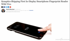 vivo全球首发屏幕指纹手机，离量产可能真的只有一步之遥